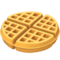 Waffle emoji on Apple